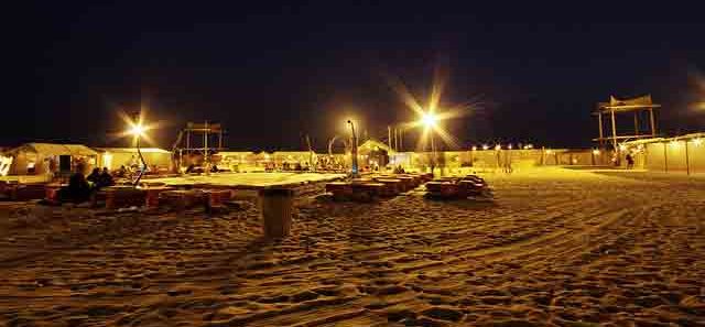 Desert Safari Camp View in Overnight Desert Safari