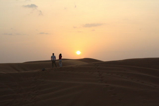 Morning Sunrise View In Morning Desert Safari Dubai