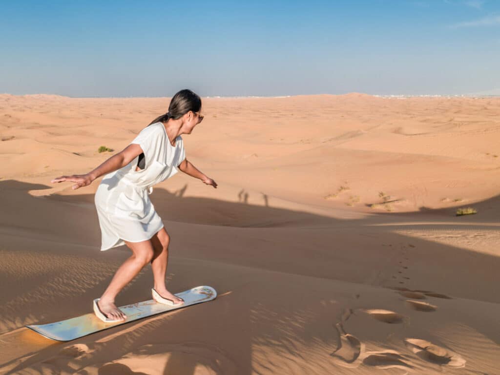 best sandboarding in Dubai
