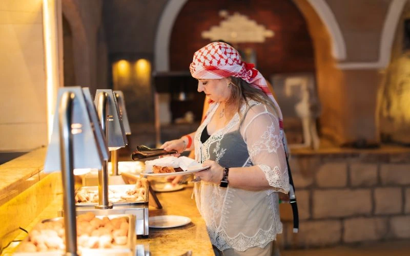 food at desert safari camp