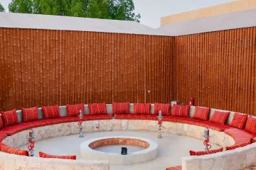 shisha at desert camp